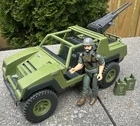 VINTAGE GI JOE 1982 VAMP ATTACK VEHICLE w/CLUTCH FIGURE Missing Steering Wheel.