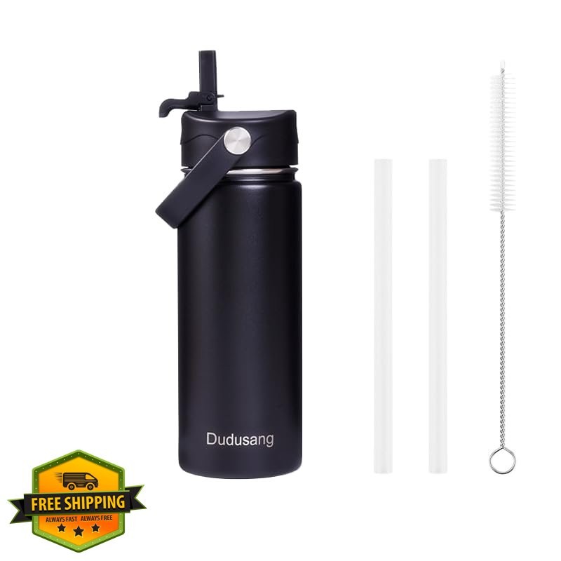Kids Insulated Water Bottle, 18oz, Stainless Steel, Dark Bla