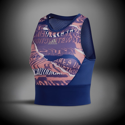 adidas Own The Run City Clash Damen Crop Top Größe XS NEU UVP 29,95 
