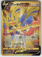 Zacian V Holo 211/202 Pokemon Spada e Scudo Raro Segreto quasi nuovo