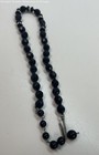 Vintage Rhinestone Black Crystal Beaded Jewelry Set, 31.3g — photo 3