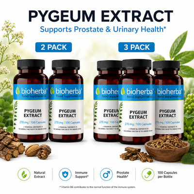 Pygeum Rindenextrakt 270 mg Männerpflege Prostatafunktion 200/300 Kapseln