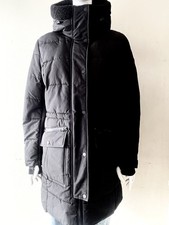Michael Kors Large Black Puffer Jacket W/Sherpa Lined Hoodie Med-Long