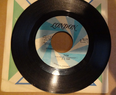 ZZ Top - Tush / Blue Jean Blues - 45  RPM 7  Record 1975 Original Billy Gibbons