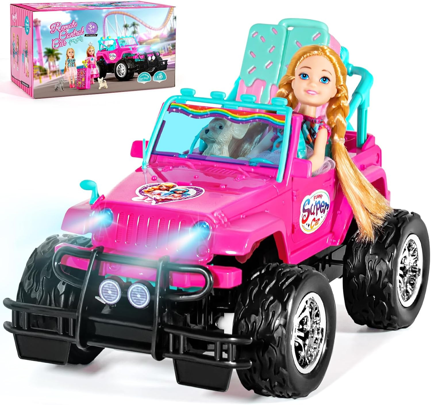 RC Cars - Remote Control Car with 5.5" Doll for Girls, 2.4Ghz Je Ep RC Cars -...