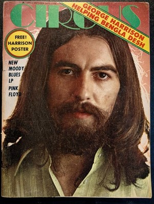 CIRCUS Magazine October 1971 George Harrison, Pink Floyd, Deep Purple, Woodstock