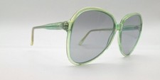 Vintage Corning Green Translucent Oval Sunglasses Frames Korea