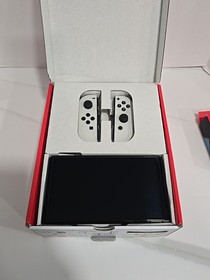🎮 Nintendo Switch White OLED Console HEG-001 CIB Complete in Box TESTED VGC