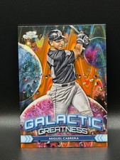 2024 Topps Cosmic Chrome Galactic Greatness Miguel Cabrera Orange Wave SSP  /25
