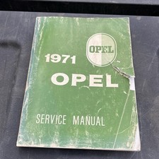 1971 Opel 1900 Gt Car Service Manual 1971 Opel 1900 Gt Car Service Manual
