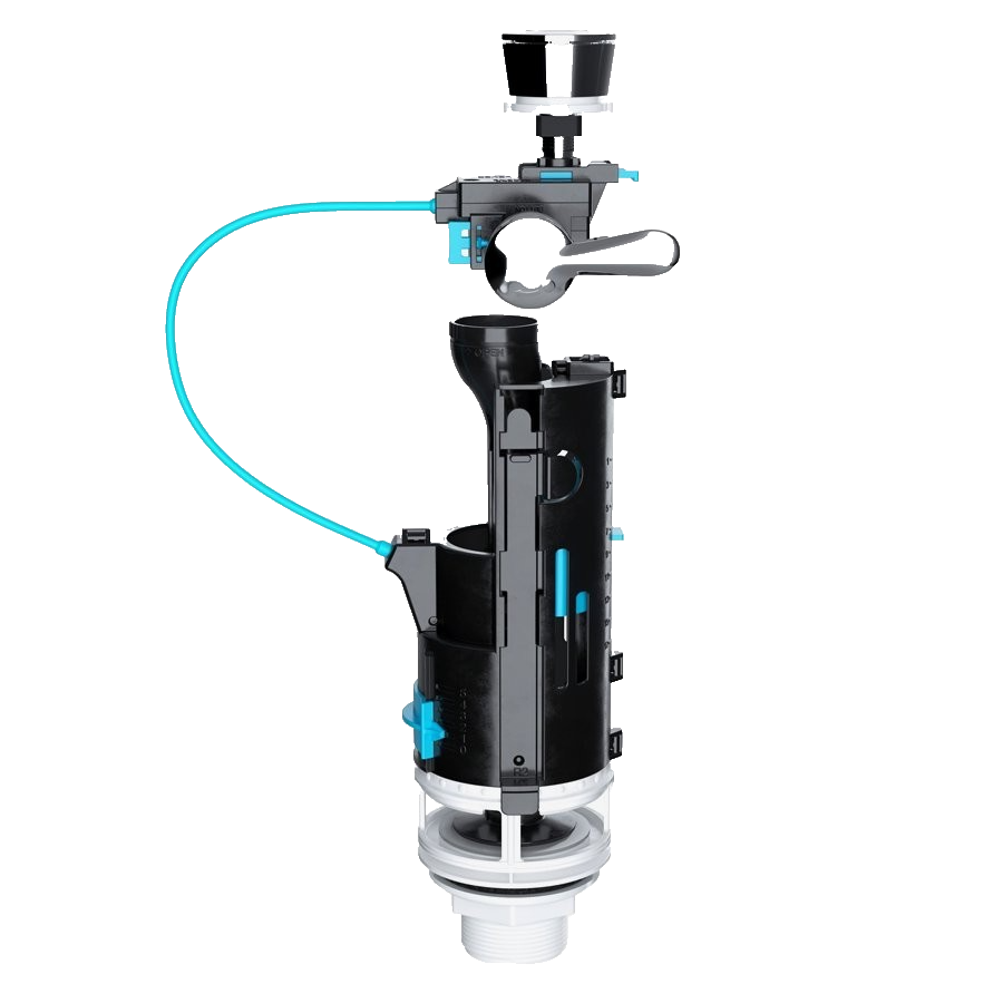 Viva Skylo SKY030 Universal 1-1/2"" & 2"" Dual Flush Cable Valve - Button & Lever - Image 4