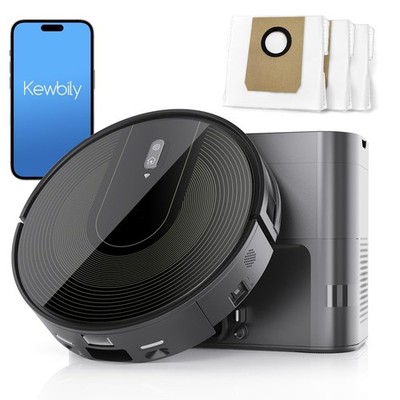 Robot Vacuum Cleaner with -Emptying Base   9000Pa Suction, 85 Days of Dust St...