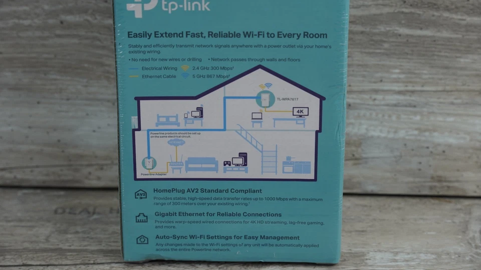 TP-Link TL-WPA7617 AV1000 Gigabit Passthroug Powerline AC WIFI EXTENDER - Image 2 of 4