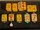 Gorgeous Lot of Vintage Bakelite Mahjong Jewelry! Bracelet, Pins, Etc. !