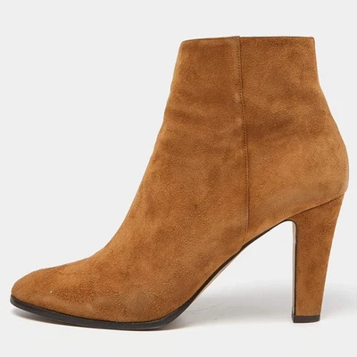 Bottines longueur cheville en daim marron Jimmy Choo pointure 40,5 - Photo 1/4