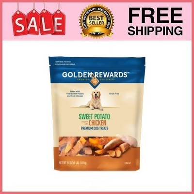 Golden Rewards Sweet Potato Wrapped with Chicken Dog Treats, 64 oz