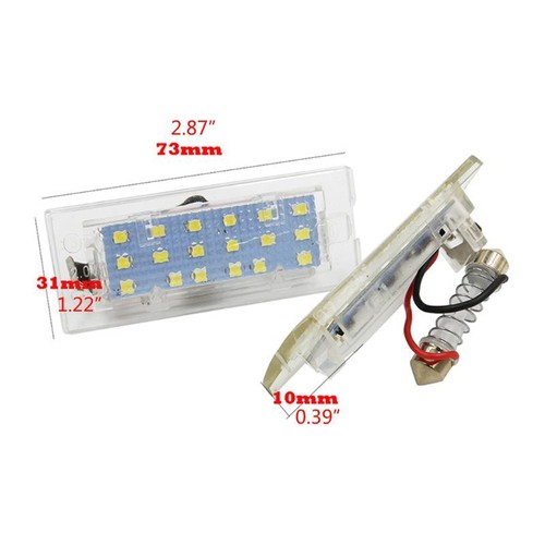 2Pcs Led Car License Plate Light Number Plate Lamp for E53 X5 1999-2003 E83 - Picture 4 of 8