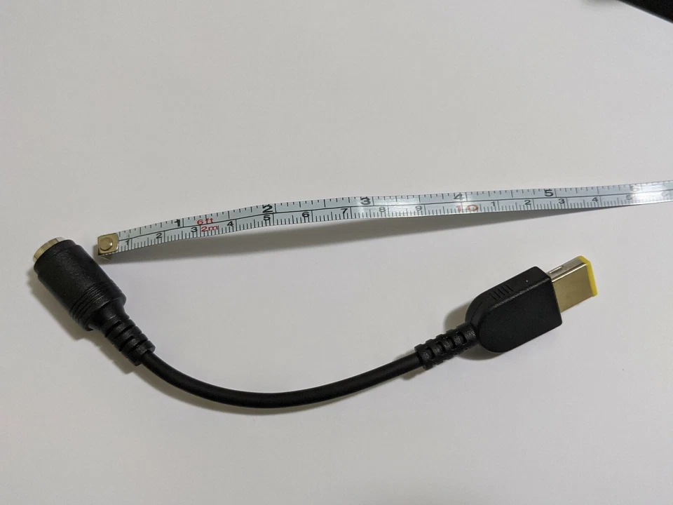 Conector redondo 7,9 mm para adaptador de extremidade quadrada pigtail para IBM Lenovo Thinkpad Ultrabook - Imagem 4 de 4