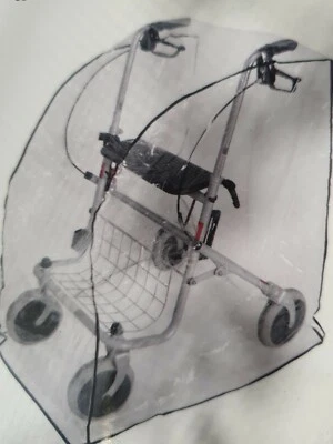 REHAFORUM MEDICAL Rollatorschutz RFM wetterfest Rollstuhlschutz Schutzhülle Abdeckung Abdeckplane