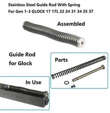 G17 Stainless Steel Recoil Spring Guide Rod for GL0CK 17 17L 22 24 34 35 Gen 1-3