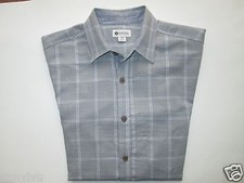 Haggar Clothing NWT 15629HA Plaids Men Sport Shirts 020 ALLOY S MSRP 50 UPC52