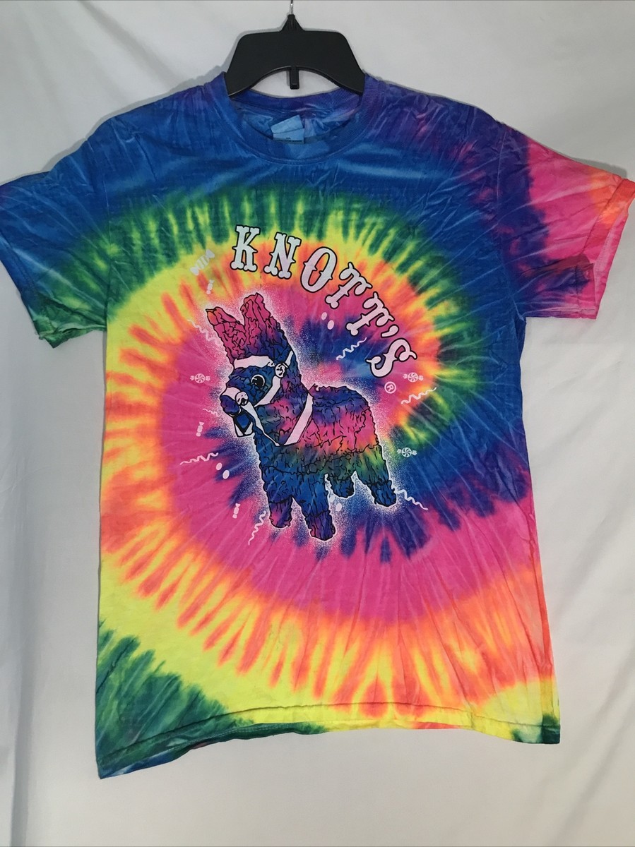 Knott's Berry Farm Tie-Dye T-Shirt/ Adult Size S/ Pinata & Candy
