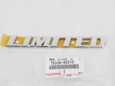 Genuine OEM Toyota RAV4 2006-2012 LIMITED Chrome Left Door Emblem – 75328-42010