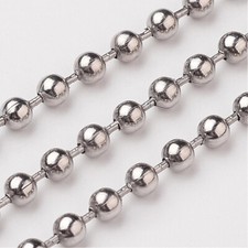 10m/10.94yards Tarnish Resistant 304 Stainless Steel Ball Chains Stainless Steel