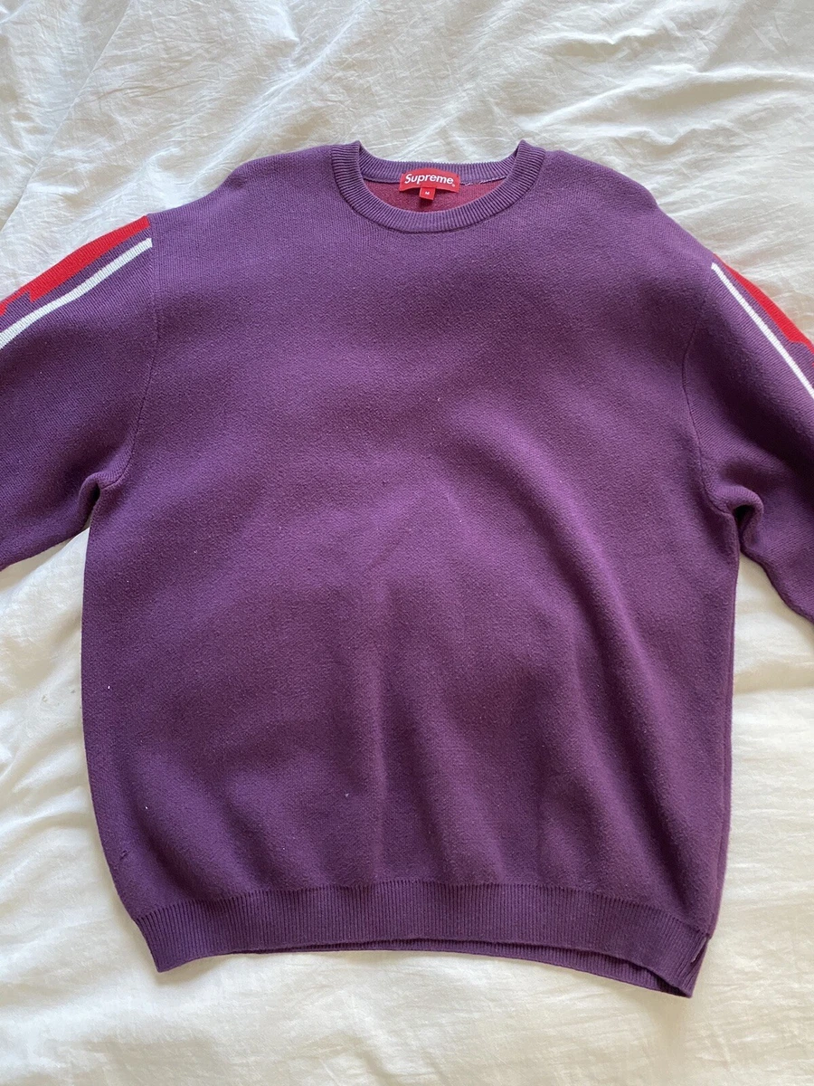 Supreme stripe sleeve sweater | eBay