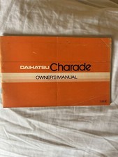 Daihatsu Charade Owner?s Manual