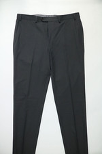 Mens Chaps Gray Flat Front Dress Pants 38x34 NEW