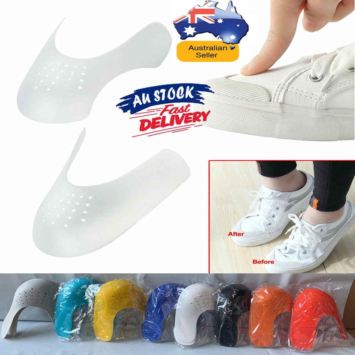 1 Pair Anti Crease Shoe Cover Toe Crease Protector Force Fields