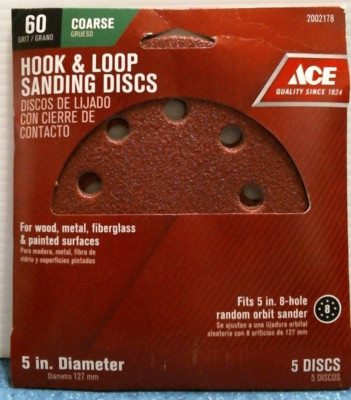 【CD】Smooth Ace／AOR/DAY: ACE 60 Grit Hook & Loop Sanding Discs 5