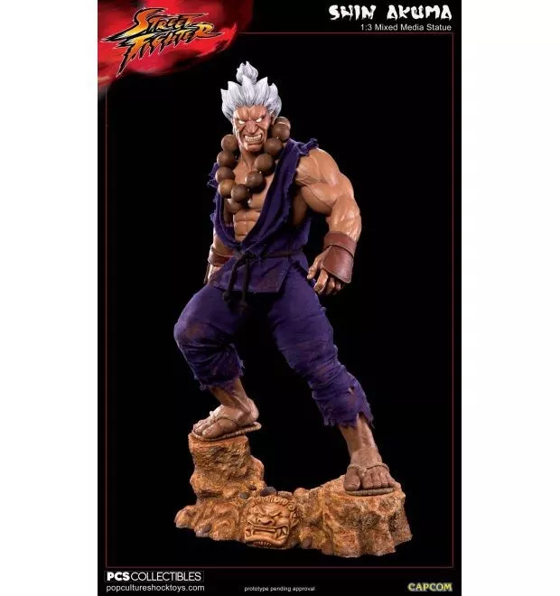 Akuma Street Fighter - Gold Exclusive Statue by PCS