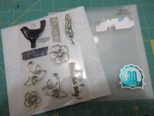 Close To My Heart Acrylix Stamp Set C1600 Happy Birds Seasons & Nature CTMH