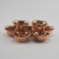 Hand Carved Fine Quality Tibetan Buddhist Ritual Water Offering Bowls Set Nepal