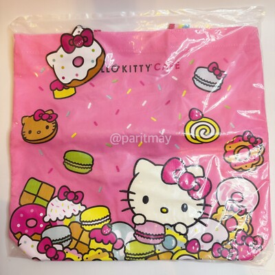 Hello Kitty Café Exclusive Treats & Sprinkles Pink Canvas Tote Bag