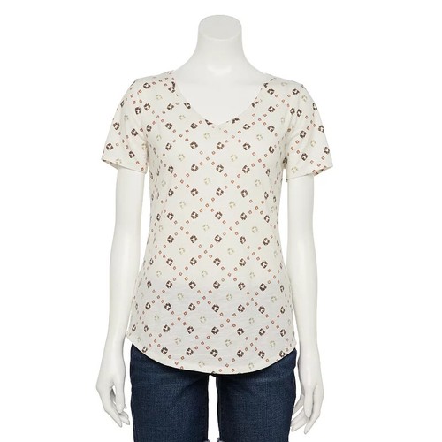 SONOMA EVERYDAY TEE Purple Plum SHORT 