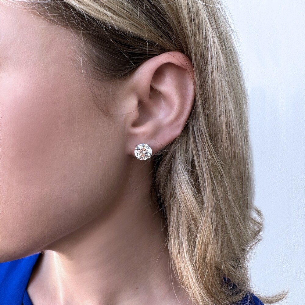 CRAFTDLondon クラフトロンドン ROUND DIAMOND STUD EARRING Round Diamond Stud Earrings (Gold)