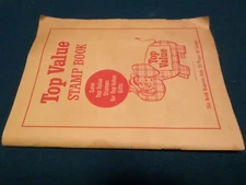 Vintage Top Value stamp book (30 pages) from the 40s .  Has 5 full pages plus 8