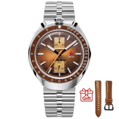 42mm Bull Head with Seagull ST1901 Movement Steel Luminous Mechanical Watch