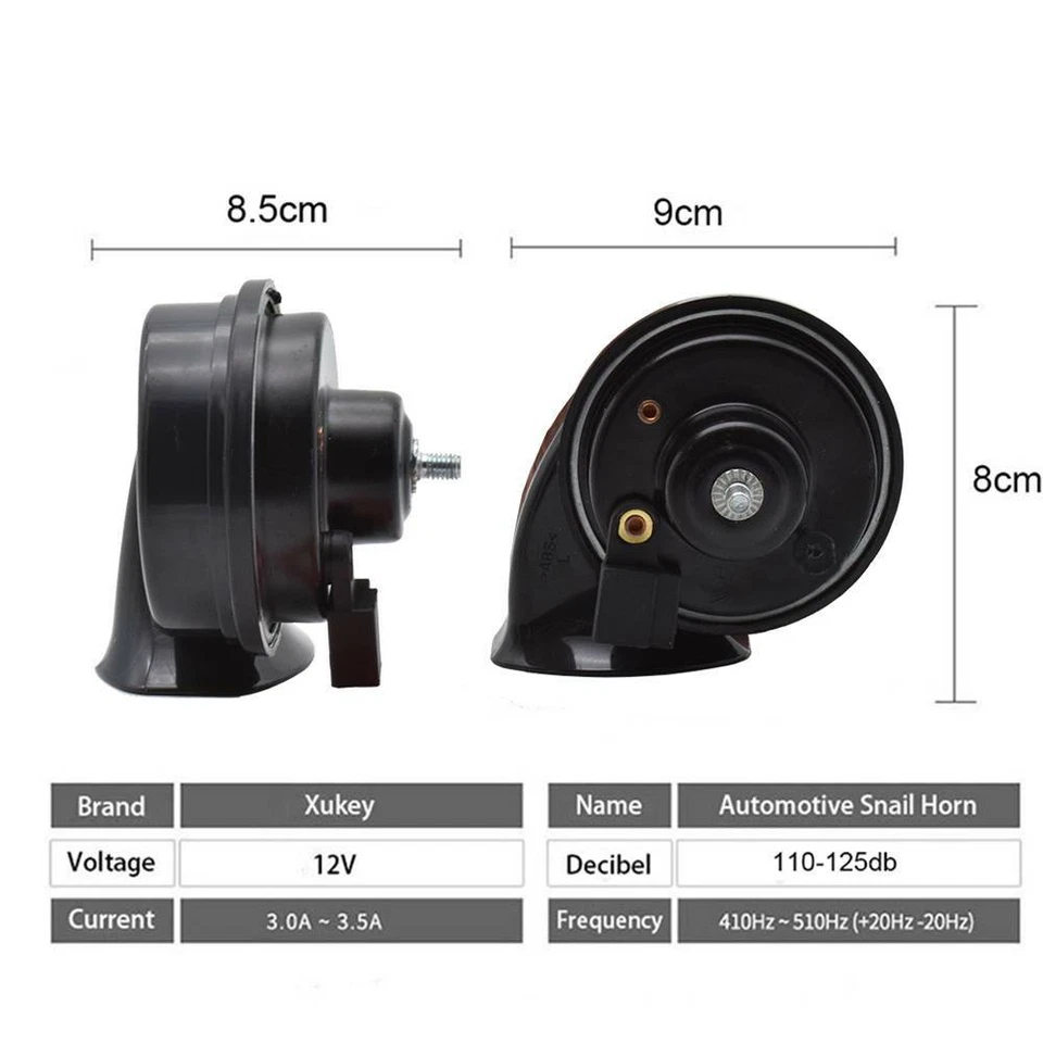 12V125db Waterproof Snail Horn For Toyota Camry Tacoma RAV4 Corolla Highlander - Image 3 of 4