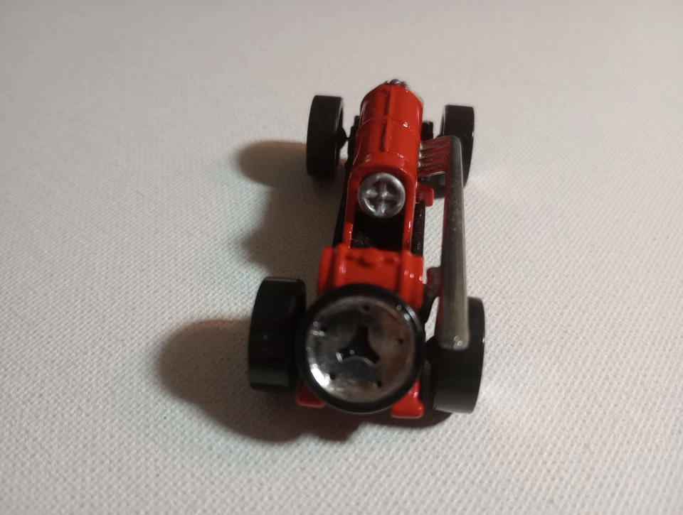 Hot Wheels 2001 primeras ediciones antiguo #3 rojo 1900 coche de carreras con ruedas cromadas de 5 velocidades Foto 4 de 4