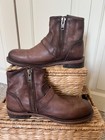 FREEBIRD Men's RAILROAD Brown Rustic Buckle/Zip Leather Boots - Size 11 - $350 — photo 2