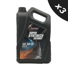 Atlantic 5w-20 Fully Synthetic Engine Oil ACEA A1/B1 C5 API SN CF - 3x5L 7.53 per litre