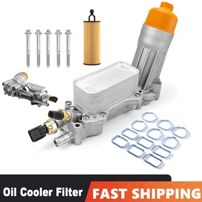 3.6L Engine Oil Cooler Oil Filter Housing Kit Fits 11-16 Dodge Jeep Chrysler Ram
