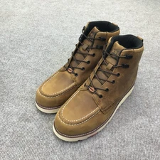 Brunt Marin Boots Mens Size 12 Brown Leather Moc Toe Work EH Safety F2892-18