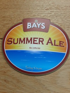 Beer pump clip badge Bays Brewery Summer Ale Torbay Devon Theme