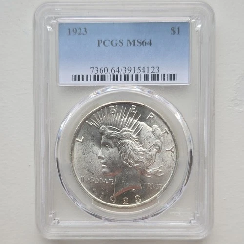 1923 Peace Dollar PCGS MS64 $1 Silver Coin Philadelphia KM#150