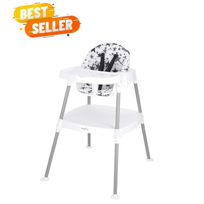 Multi-use Eat and Grow Convertible High Chair in Pop Star Gray - Ages 6+